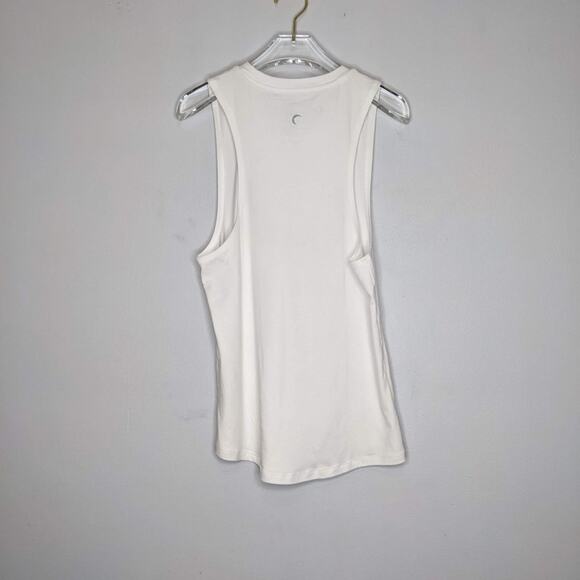 Zyia White Brighter Graphic Print Tank Top Crewneck Sleeveless Size Medium - Picture 3 of 5